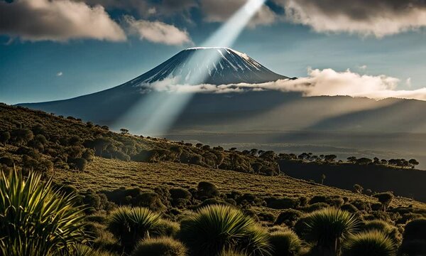 Kilimanjaro in Tanzania. Kilimanjaro mountain.