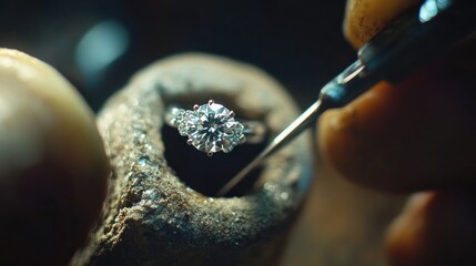 Diamond Ring Close-up