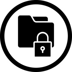 Folder Lock Icon Design