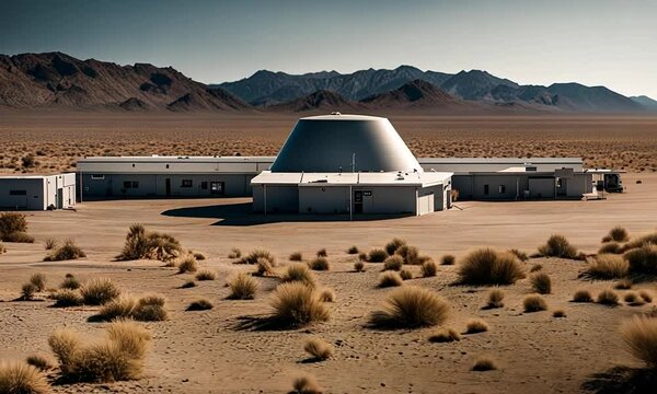Military installations in Area 51.