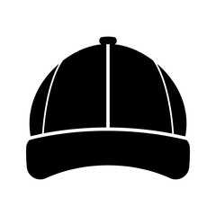 
Illustration showing a black cap icon on a white background