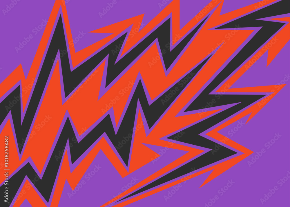 Poster simple background with various lightning pattern