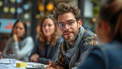 Engaging Trainer Leading Interactive Workshop Session