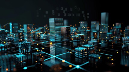 Digital Cityscape: A Network of Connected Buildings