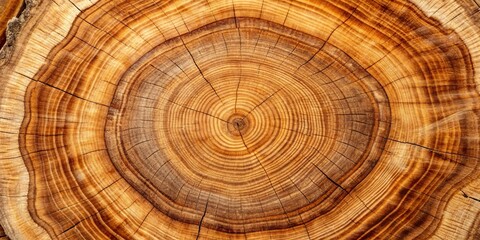 A close-up view of a tree's growth rings, showcasing the intricate patterns of nature and the passage of time.