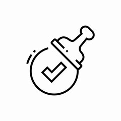 approve stamp icon sign vector