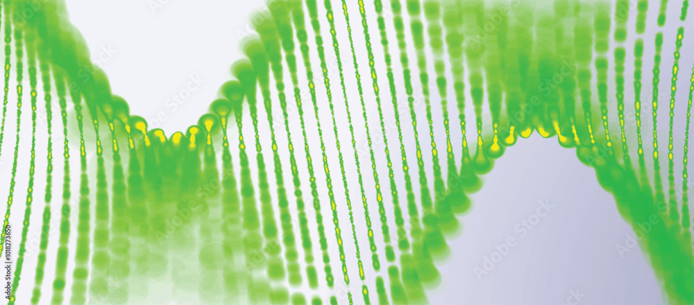 Aufkleber futuristic particle wave. abstract technology background. rotating swirling particle shapes. light b