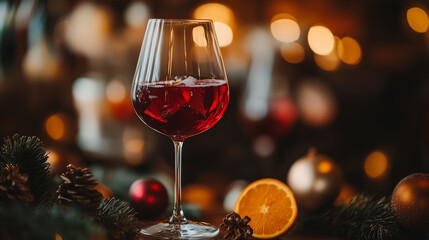 Mulled wine cups on a christmas market