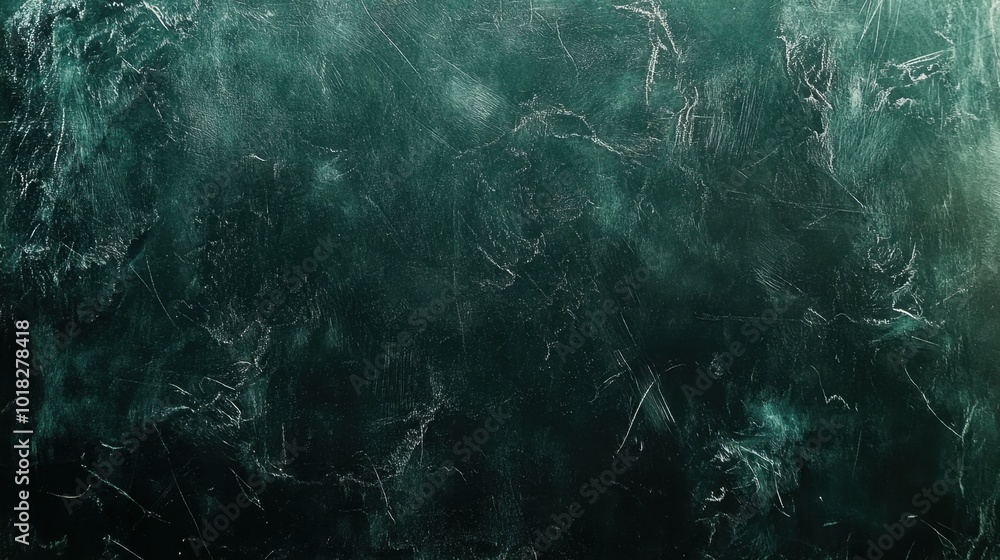 Poster a dark green chalkboard texture with a worn surface, perfect for creating back-to-school visuals wit