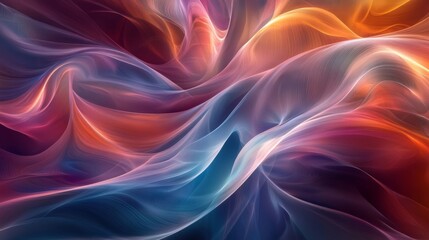 Fototapeta premium Abstract swirling lines of red, orange, blue, and white light