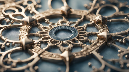 close up of old watch, ai generated