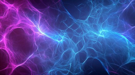 Naklejka premium Abstract Glowing Purple and Blue Web-Like Design