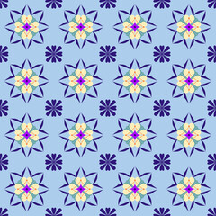 seamless background with flowers