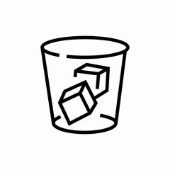 iced drink icon sign vector