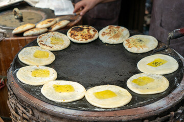 Chinese traditional snack brown sugar pancake