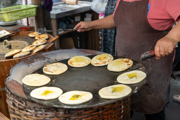 Chinese traditional snack brown sugar pancake