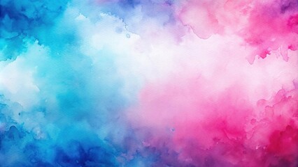 Obraz premium Abstract pink and blue watercolor background