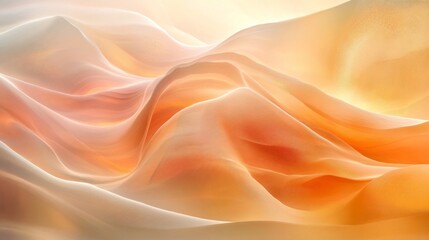 Obraz premium Abstract Draped Fabric in Warm Tones