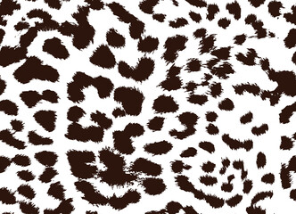 Seamless Endless Hand Painting Watercolor Abstract leopard Animal Skin Geometric Print Pattern Colorful Tie Dye Background
