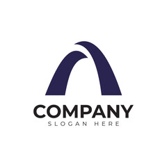 vector letter a logo premium template