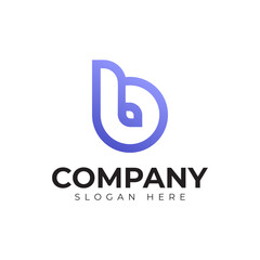 vector letter b logo premium template