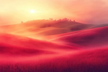 gradient background blending soft orange and pink hues reminiscent of a beautiful sunset creating a calming and aesthetically pleasing template for design projects