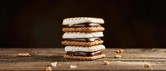 Stack of Delicious S'mores