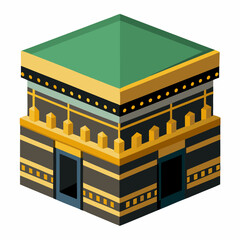 islamic illustration theme, kabba