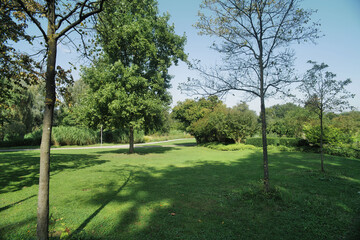 The Wertwiesen Park in Heilbronn, Germany, Europe