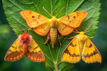 Moth with distinctive markings on its wings