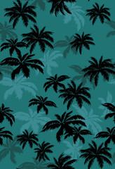 seamless pattern with autumn leaves