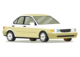 Obraz premium Sedan car, vector design illustration on white background