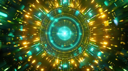 Obraz premium Abstract Tunnel of Lights
