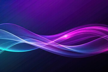 Fototapeta premium Abstract purple and blue wave background with a minimalist design