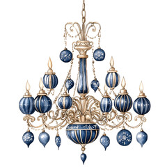 Parisian Christmas Clipart Vector Illustration