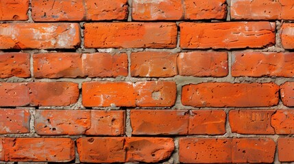 Weathered Red Brick Wall, a textured urban backdrop featuring rich shades of red and hints of vintage character, perfect for adding depth to any creative project.
