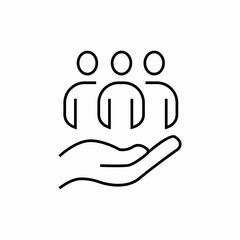 Fototapeta premium safe peoples icon sign vector