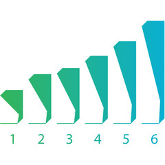 Business infographics icons with different diagram vector illustration. Abstract data visualization, marketing charts and graphs. Business statistics, planning and analytics, forecasting growth rates