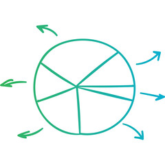 Business infographics icons with different diagram vector illustration. Abstract data visualization, marketing charts and graphs. Business statistics, planning and analytics, forecasting growth rates