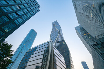Modern office building in the financial center，hangzhou,china
