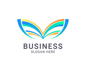 Flower and leaf abstract colorful logo icon vector template design for modern and creative business.