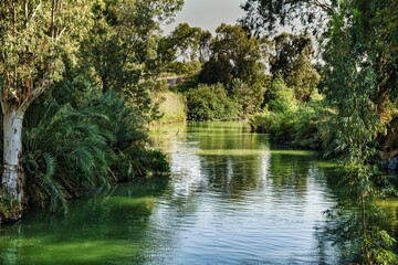 Banks of the Jordan River at the baptismal site