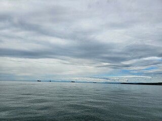 clouds over the sea