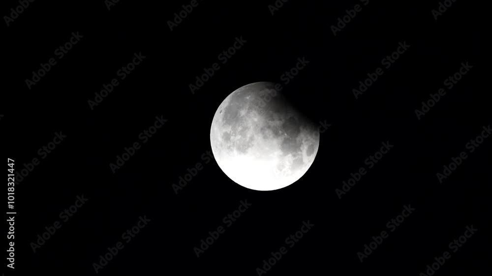 Canvas Prints full moon in the night partial lunar eclipse full moon and lunar eclipse full moon between the cloud