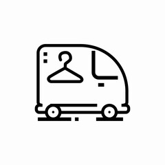 laundry delivery icon sign vector