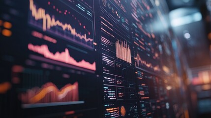 Analyzing and visualizing data on a futuristic screen using big data tools.