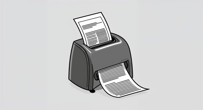 gray paper shredder, shredding documents clip art preview