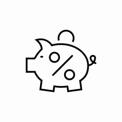 piggy saving money icon sign vector