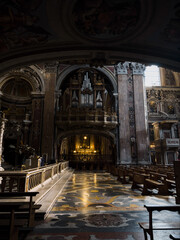 Obraz premium Old Chapel Inside A Christian Sanctuary 