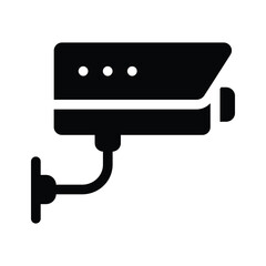 A surveillance camera representing security or monitoring vector design